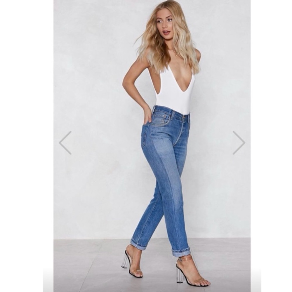 Nastygal white bodysuit